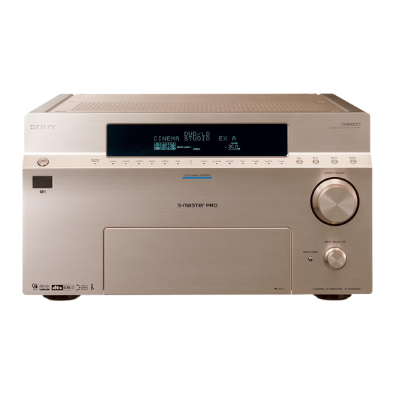 Sony TA-DA9000ES Handbuch