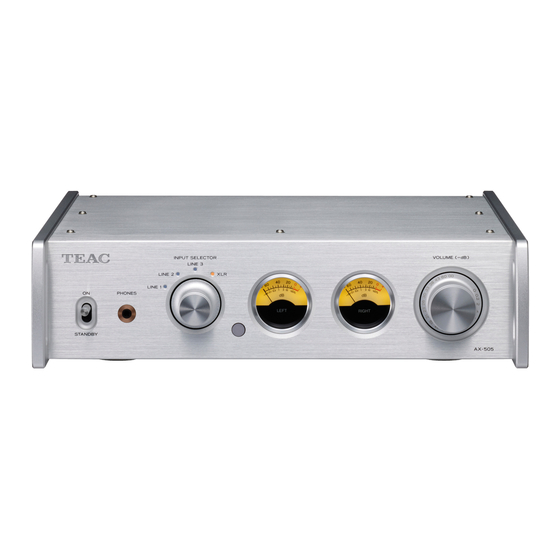 Teac AX-505 Bedienungsanleitung