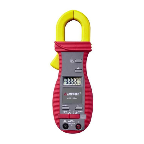 Amprobe ACD-10 PRO Bedienungsanleitung