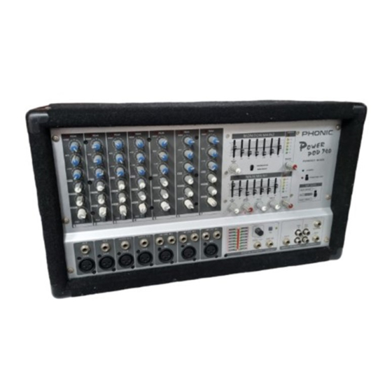 Phonic POWERPOD 740 Handbücher