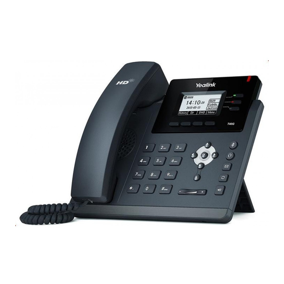 Yealink SIP-T40G Schnellstartanleitung