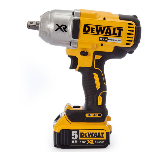 DeWalt XR DCF900 Bersetzung Der Originalanweisungen