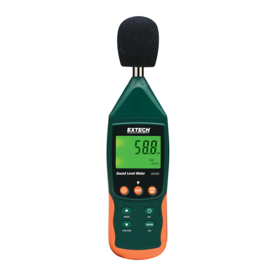 Extech Instruments SDL600 Benutzerhandbuch