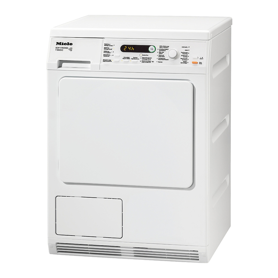 Miele T 8723 Gebrauchsanweisung