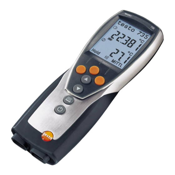 testo 735 Bedienungsanleitung