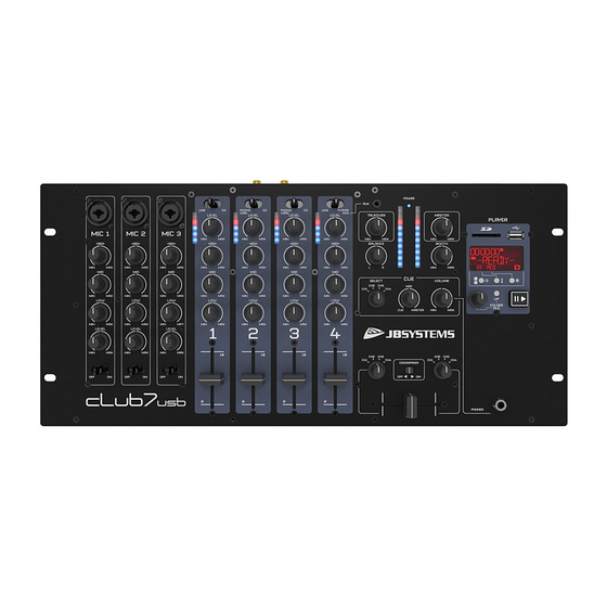 JB Systems CLUB7usb Bedienungsanleitung