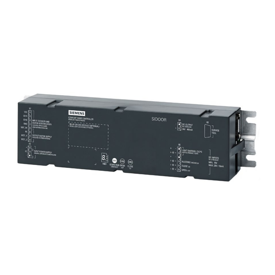 Siemens SIDOOR ATE500E Systemhandbuch