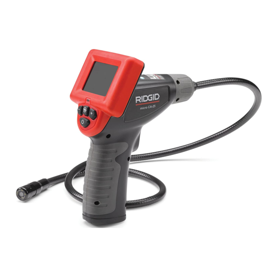 RIDGID micro CA-25 Bedienungsanleitung