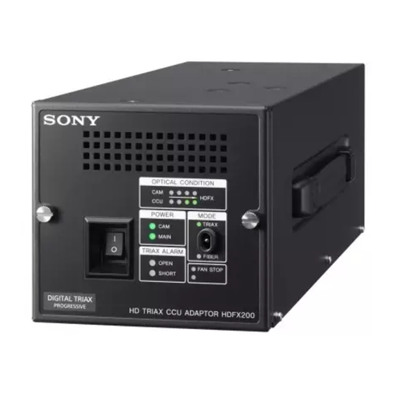 Sony HDCE-200 Bedienungsanleitung