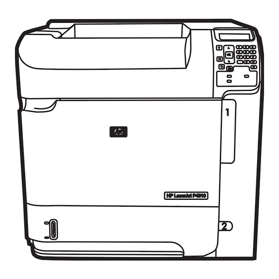 HP LaserJet P4014 Inbetriebnahmeanweisungen