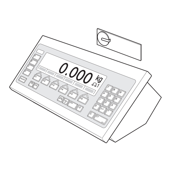 Mettler Toledo ID7-Control 2000 Bedienungsanleitung