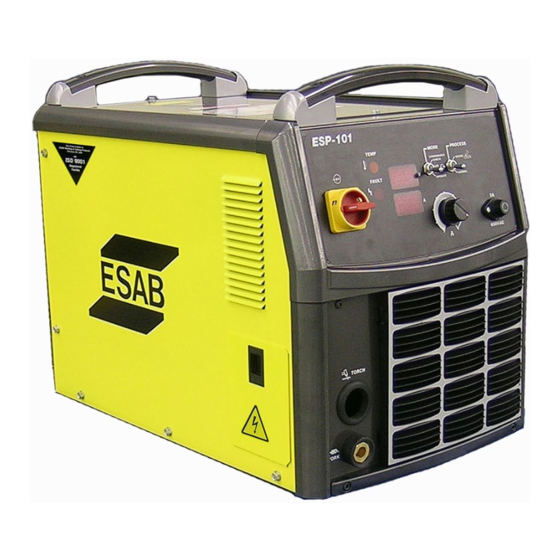 ESAB ESP-101 Bedienungsanleitung