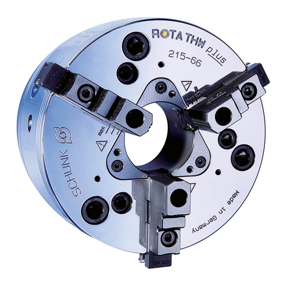 SCHUNK ROTA THW plus Serie Montage- Und Betriebsanleitung