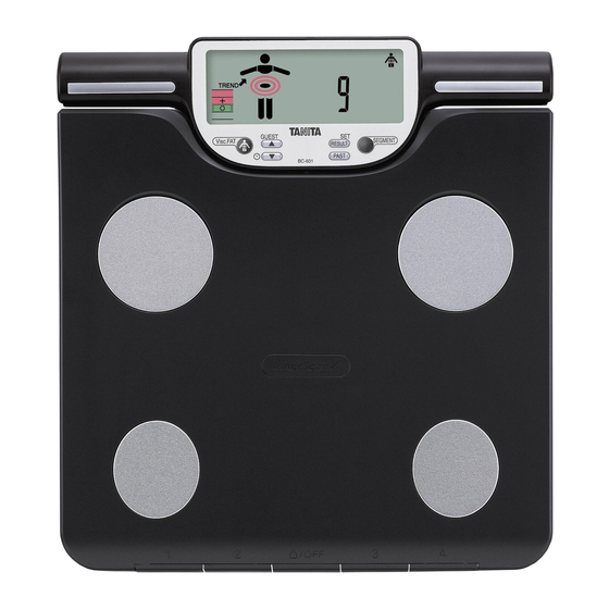Tanita InneScan V BC-601 Bedienungsanleitung