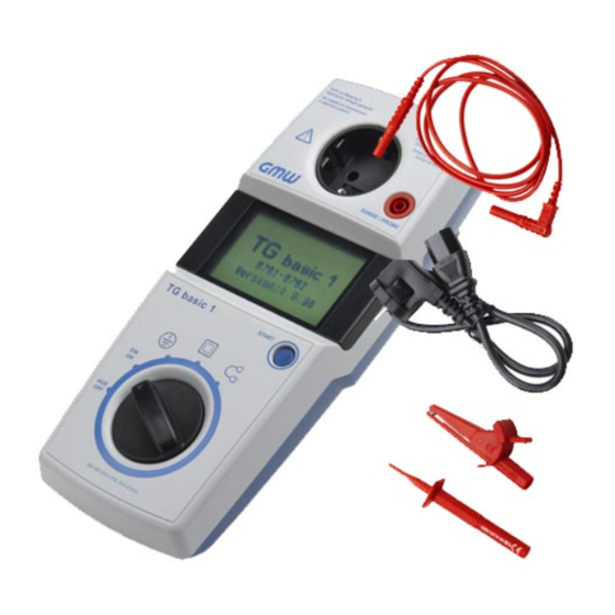 PCE Instruments TG basic 1 Bedienungsanleitung