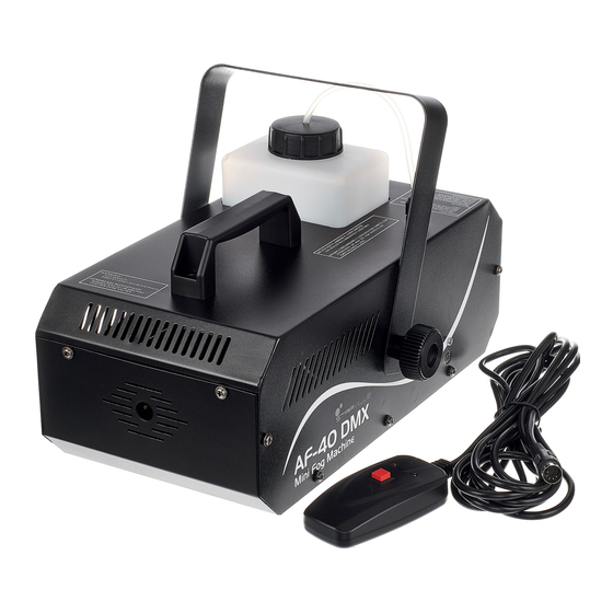 thomann Stairville AF-40 DMX Bedienungsanleitung
