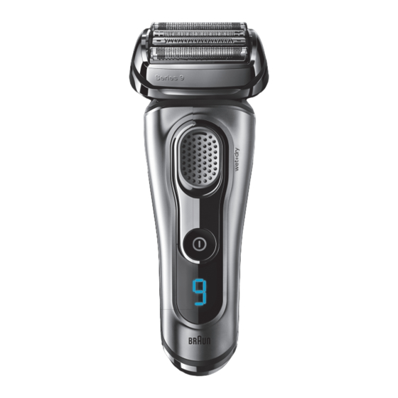 Braun 9 serie Bedienungsanleitung