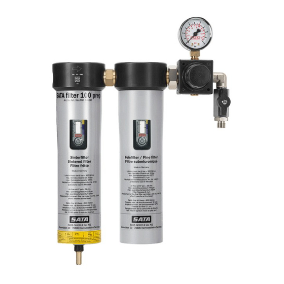 SATA filter 100 prep Betriebsanleitung