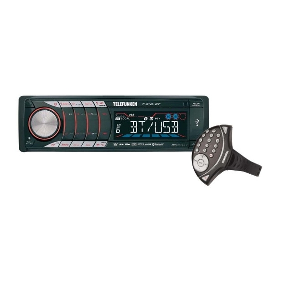 Telefunken T 645 BT Bedienungsanleitung