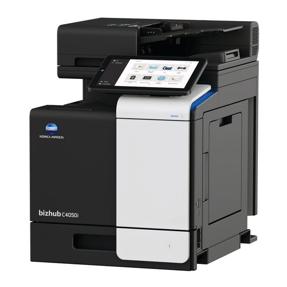Konica Minolta bizhub C4050i Ergänzungen Zum Bedienungshandbuch