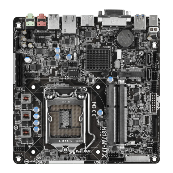 ASROCK H81TM-ITX R2.0 Bedienungsanleitung