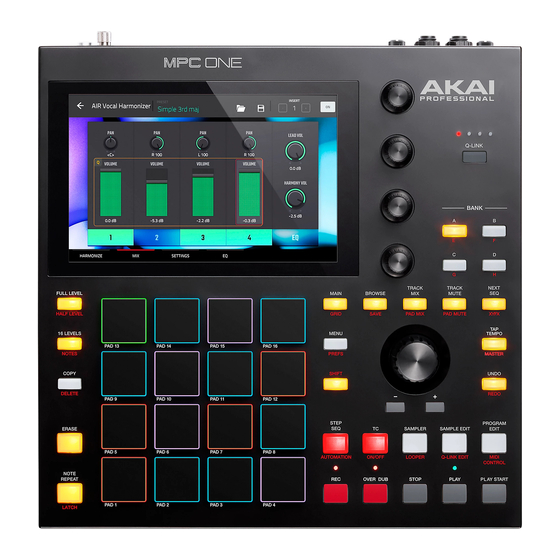 Akai Professional MPC ONE Schnellstartanleitung