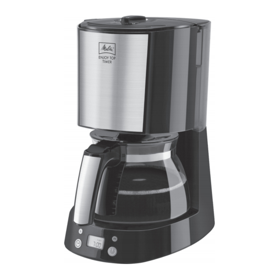Melitta ENJOY TOP TIMER Gebrauchsanleitung