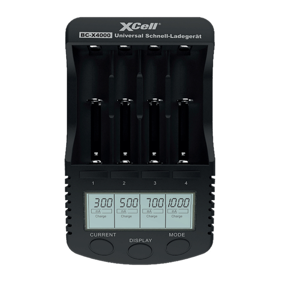 Xcell BC-X4000 Bedienungsanleitung