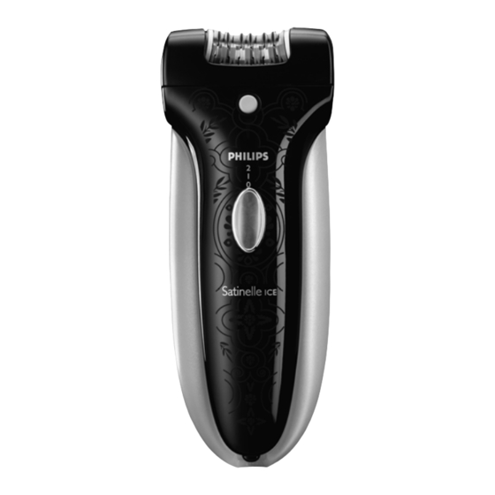 Philips Satinelle Ice HP6496 Bedienungsanleitung