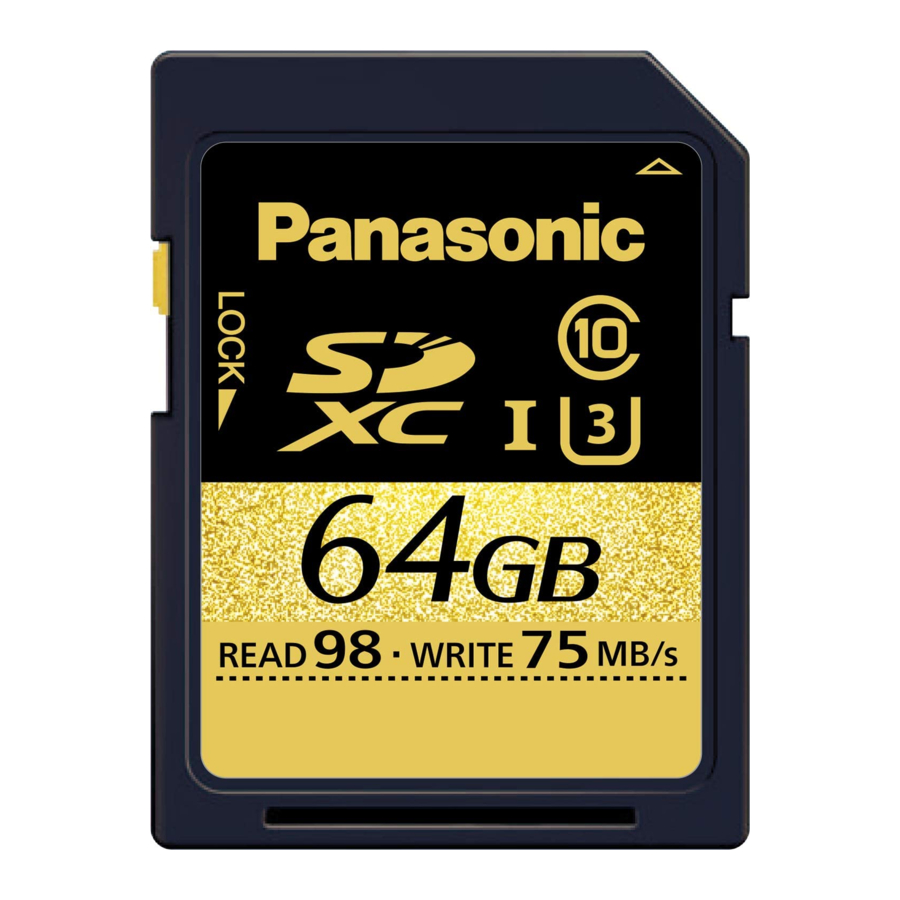 Panasonic RP-SDUT64GAK Bedienungsanleitung