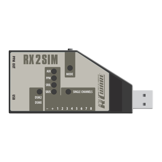 RCWARE RX2SIM Bedienungsanleitung