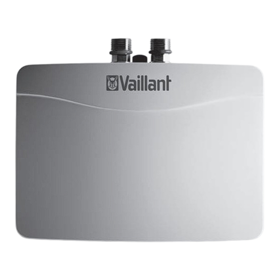 Vaillant miniVED series Betriebsanleitung