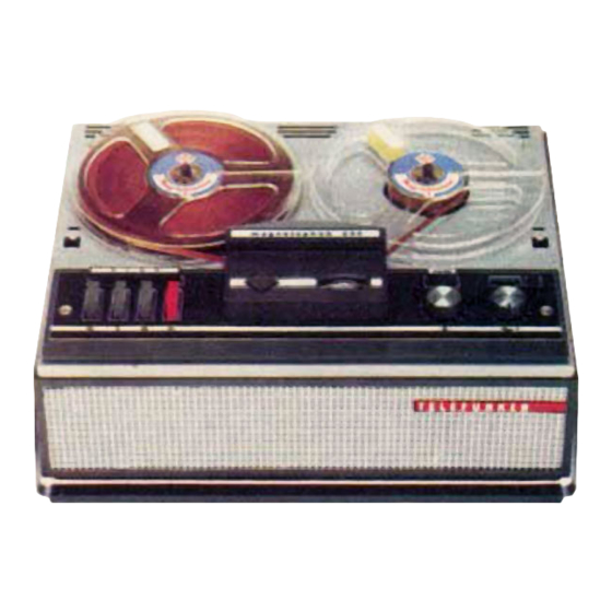 Telefunken Magnetophon 200 Bedienungsanleitung