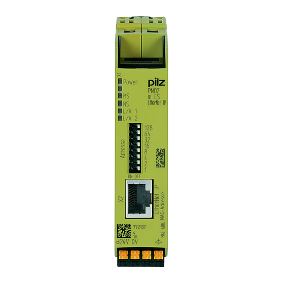 Pilz PNOZ m ES EtherNet/IP Bedienungsanleitung