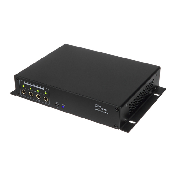 thomann The t.racks DSP 4x4 Mini Amp Bedienungsanleitung