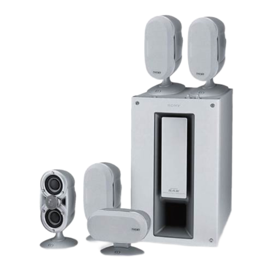Sony SA-VE815ED Bedienungsanleitung