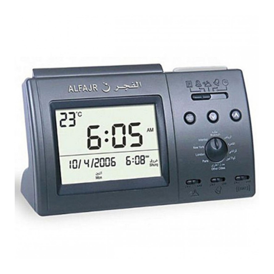 alfajr CT-01 Bedienungsanleitung