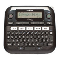 Brother P-touch D210 Handbuch