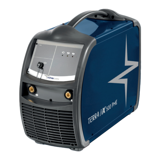 voestalpine bohler welding TERRA NX 320 PME Bedienungsanleitung