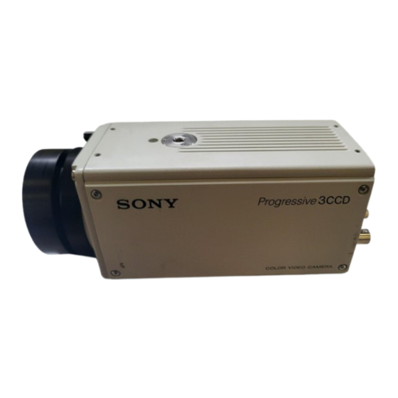 Sony 3CCD Bedienungsanleitung