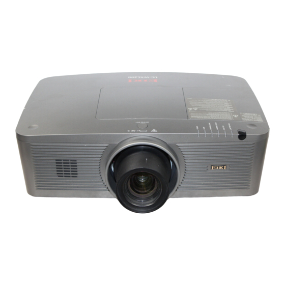 Eiki LC-WXL200 Bedienungsanleitung