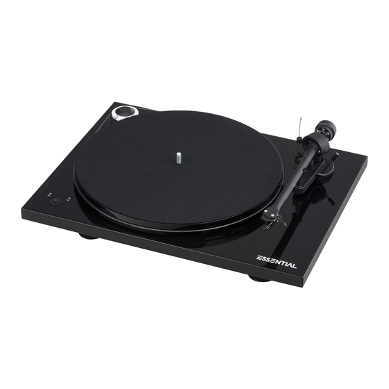Pro-Ject Audio Systems Essential RecordMaster Bedienungsanleitung
