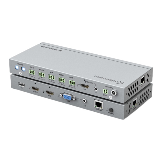 Kindermann QuickSelect 3.0+ Installations- Und Bedienungsanleitung