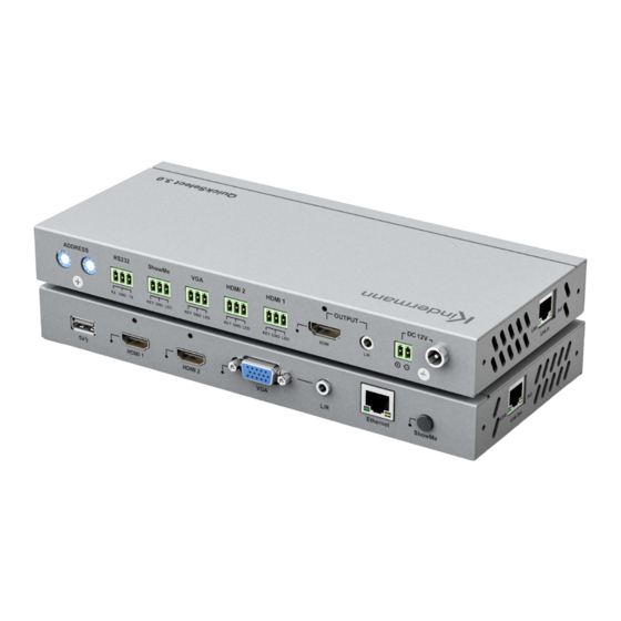 Kindermann QuickSelect 3.0 Installationsanleitung Und Bedienungsanleitung