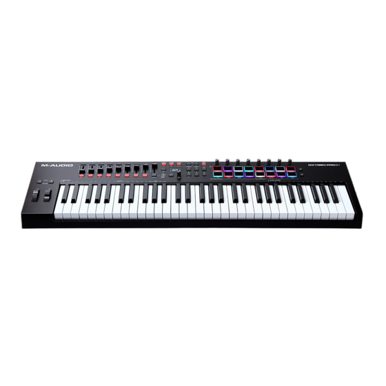 M-Audio OXYGEN PRO61 Handbücher