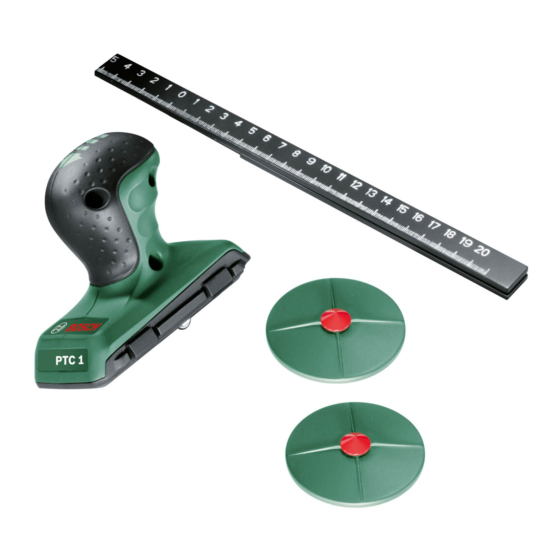 Bosch PTC 1 Originalbetriebsanleitung