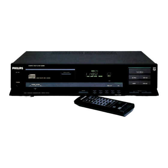 Philips CD960 Serviceanleitung