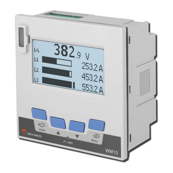 CARLO GAVAZZI WM15 Betriebsanleitung