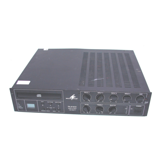 Monacor PA-910CD Bedienungsanleitung