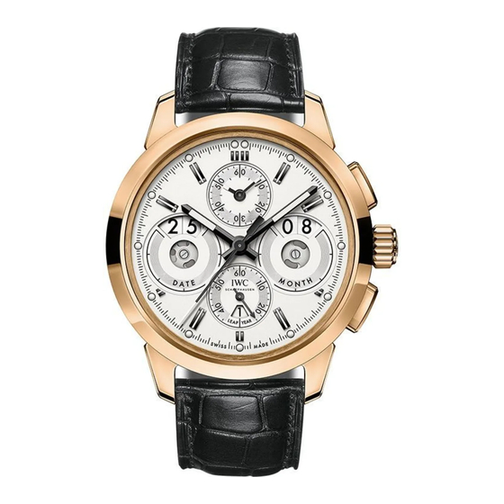 iwc INGENIEUR PERPETUAL CALENDAR DIGITAL DATE-MONTH Bedienungsanleitung